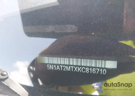 2019 Nissan Rogue Sl from USA, damaged, VIN 5N1AT2MTXKC816710